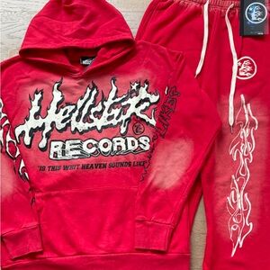 Hollister Red Hoodie for Men
